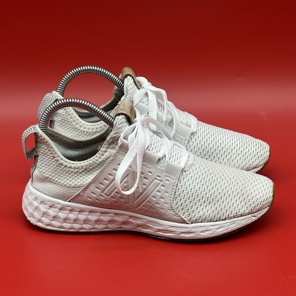 New Balance Fresh Foam Cruz V1 White Mesh Running Shoes Sneakers Women's Size 6B - Picture 2 of 10